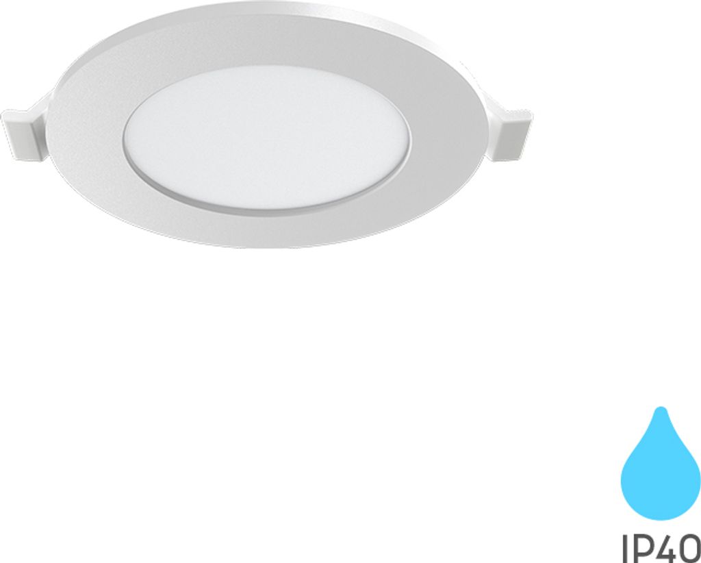 Braytron 3W LED Einbaustrahler Deckenspot Ultra Flach Einbauleuchte Einbauspot 230V IP40 6500K Kaltweiß