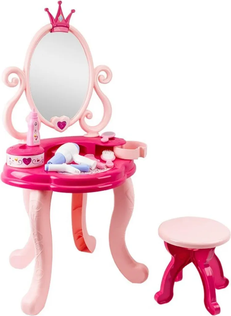Coiffeuse pour fille avec chaise et accessoires 8683 - Set de beauté