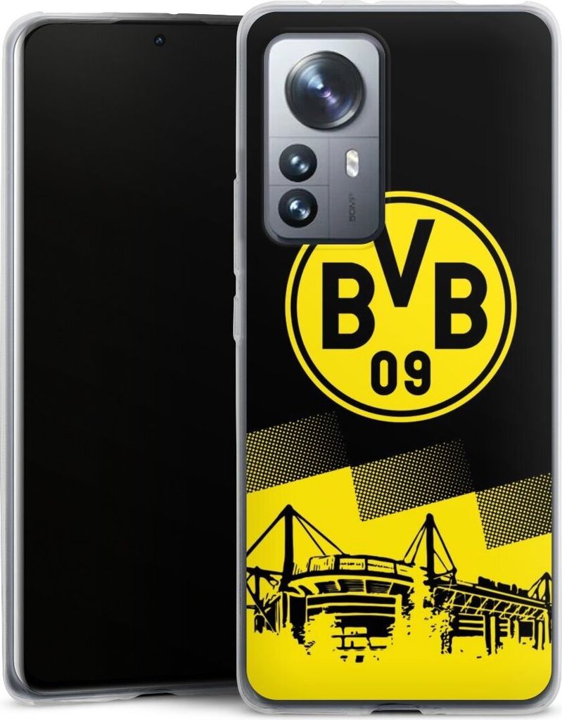DeinDesign Slim Hülle für Xiaomi 12 Pro 5G Silikon Case Ultra Dünn Handyhülle BVB Borussia Dortmund Stadion