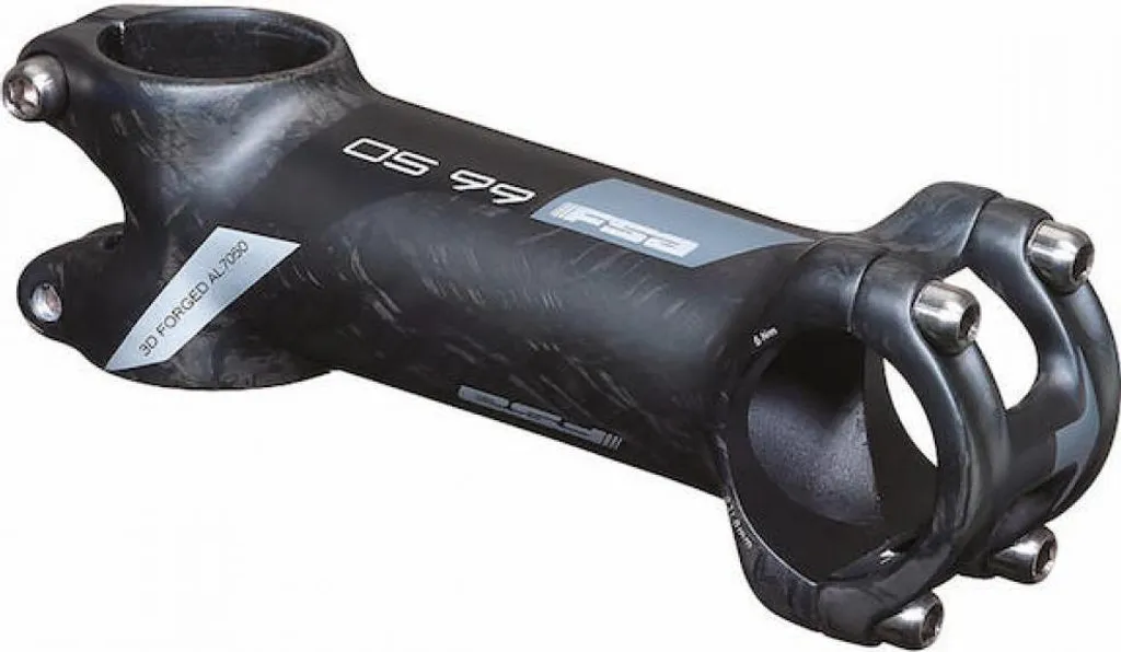 Potence ultra-légère FSA OS-99 en carbone CSI et vis titane 70 mm noire