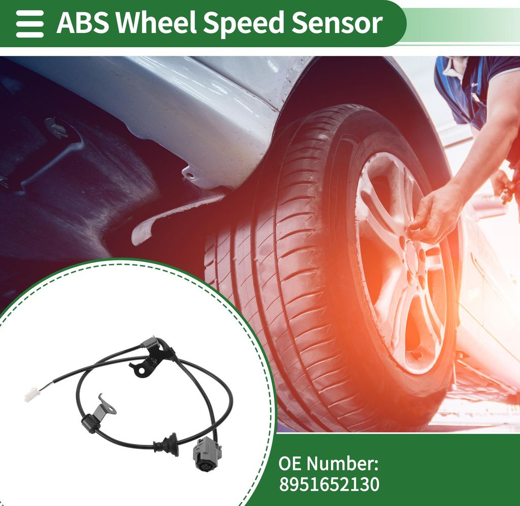 ABS Radgeschwindigkeitssensor ABS Sensor Antiblockiersystem Sensor Nr.8951652130 für Toyota Yaris 2013-2014 1 Stück Hinten Rechts