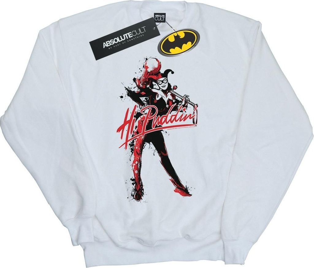 DC Comics - "Hi Puddin" Sweatshirt für Herren BI12353 (XL) (Weiß)