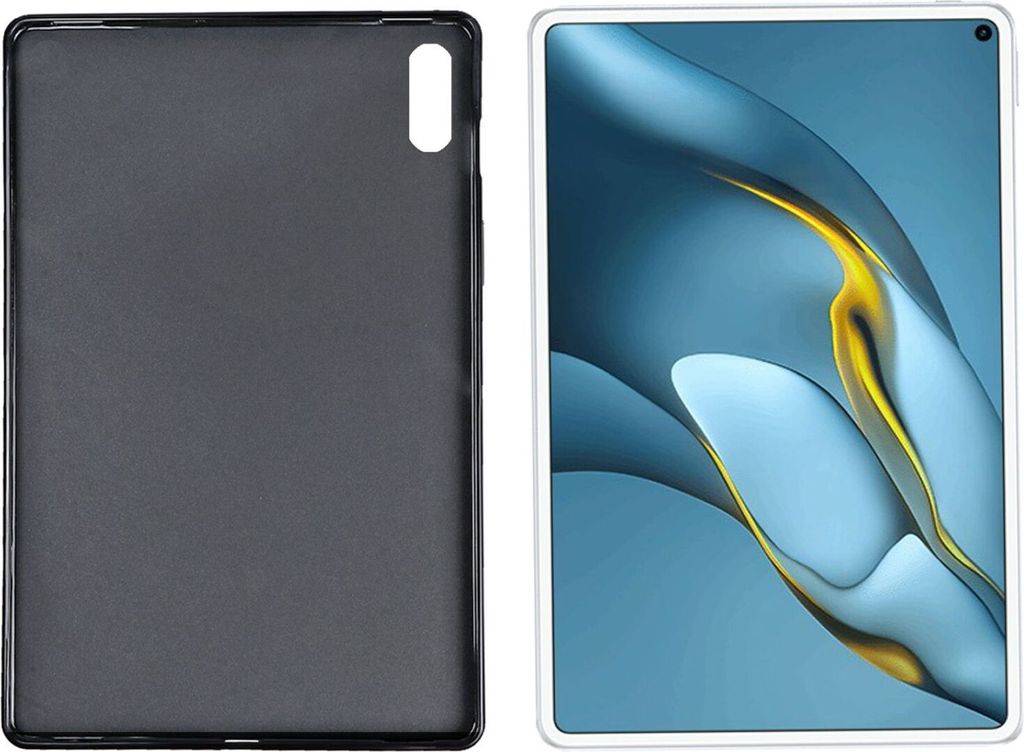 Schutzhülle für Huawei MatePad Pro 2021 MRR-W29 10.8 Zoll Silikon Hülle Slim Case Ultra Dünn Schwarz