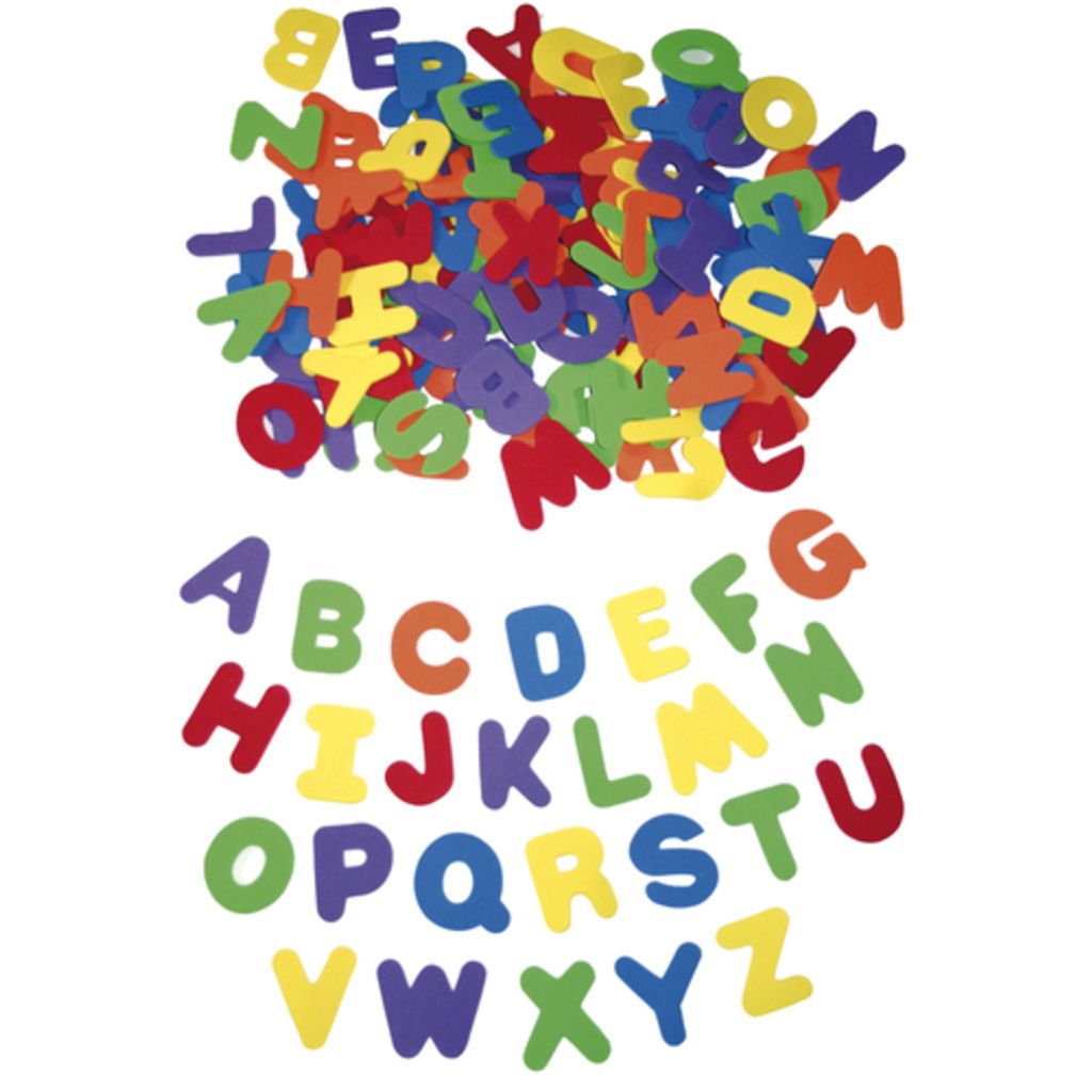 EDUPLAY 200-048 Moosgummi Buchstaben groß, bunt, 130-teilig Produktbild 