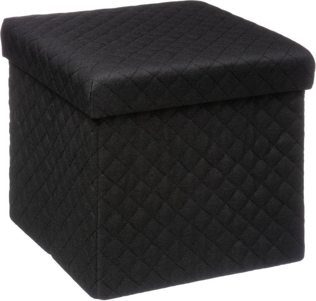 Bella Black 31x31 cm puf s úložným prostorem Obrázek produktu 