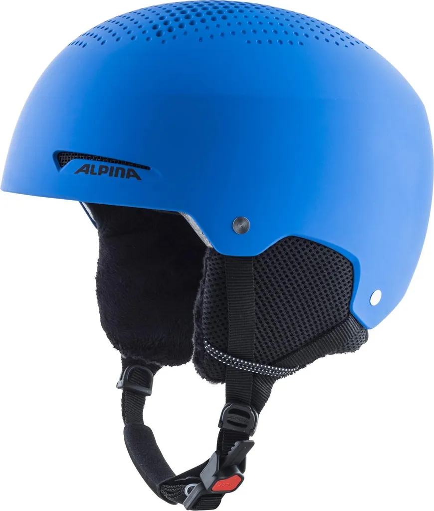 Casque Alpina Zupo Bleu Mat 48 : Coque Rigide avec Ventilation Intégrée