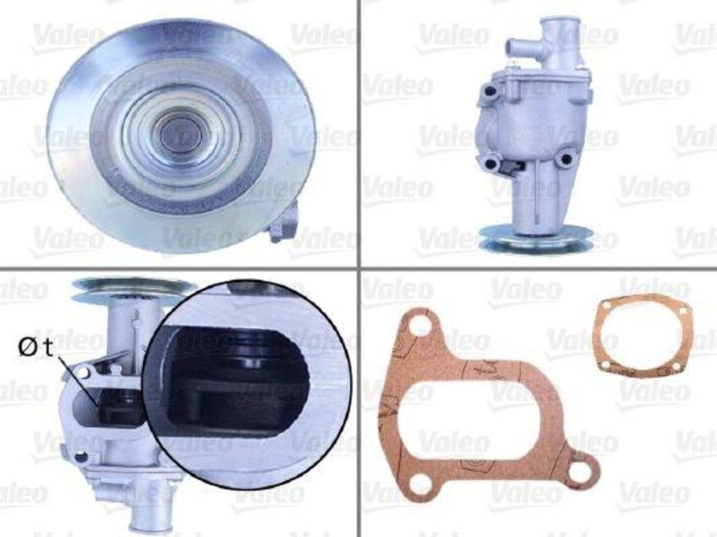 VALEO Kühlmittelpumpe Wasserpumpe für FIAT Panda Schrägheck (141) 506079