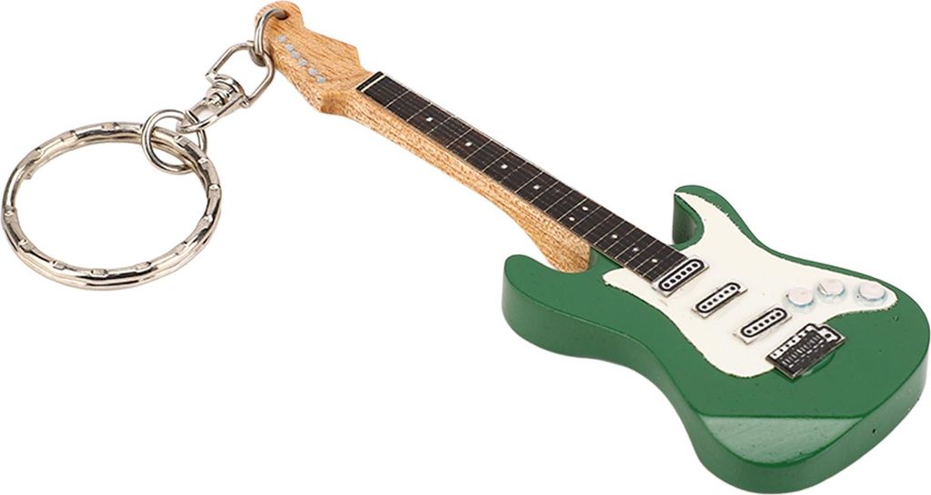 Gitarren-Schlüsselanhänger, tragbar, niedlicher Mini-Anhänger, Schlüsselanhänger, Ring, Geburtstagsgeschenk für Musikliebhaber, Studenten, 10