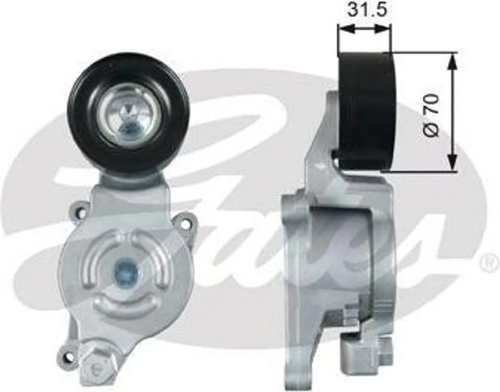 Rouleau tendeur cranté OE R2AA15980D pour courroie trapézoïdale