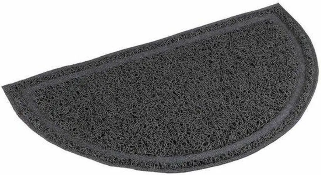 Nid douillet pour chat semi-circulaire PVC noir mat petit format S