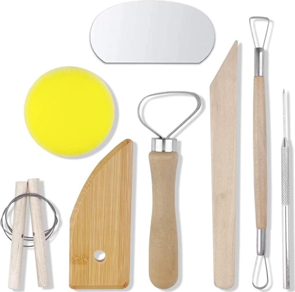 Töpferwerkzeug - Töpferwerkzeugset - Modellierwerkzeug - Tonwerkzeug - Modellierset - Bildhauern - Töpfern - Modellierwerkzeuge - Tonwerkzeuge -...