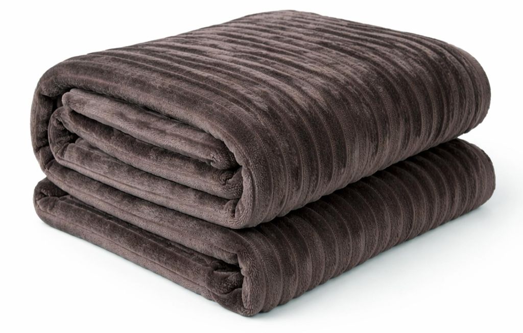 Tagesdecke 200x220 cm Granit – XXL Wendedecke Flanellcord & Produktbild 