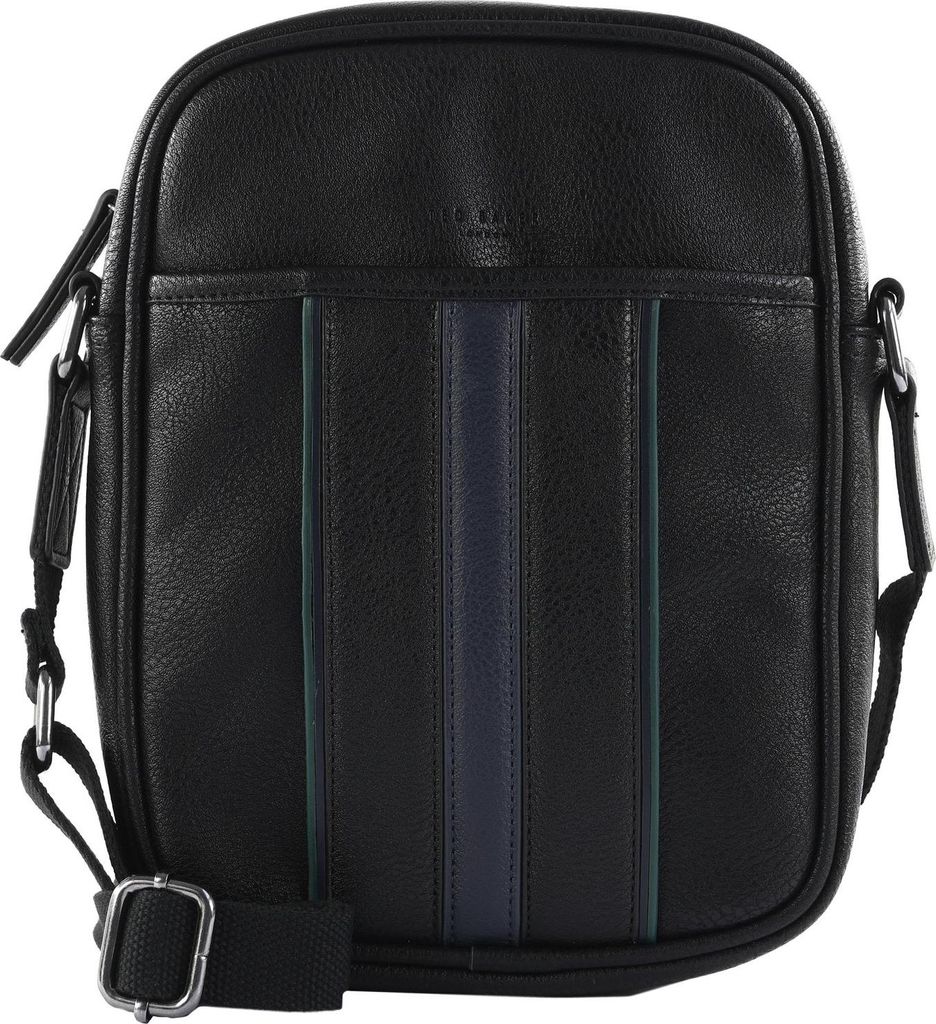 Ted Baker Umhängetasche Keiigan Stripe PolyurethanFlight Bag Black schwarz