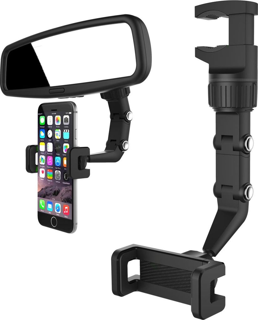 Verstellbare Auto-Rückspiegelhalterung Für Smartphone Produktbild 