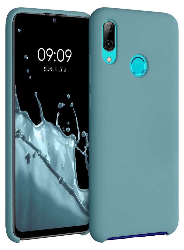 kwmobile Handyhülle für Huawei P Smart (2019) Hülle - Case Silikon - Kabelloses Laden - Schutzhülle Cover in Arctic Night