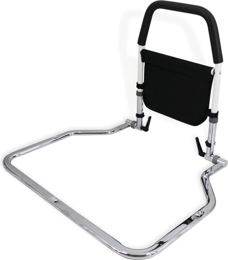 Aufstehhilfe Bett, Haltegriffe für Senioren, Bett Einstiegshilfe, Höhenverstellbarer Haltegriff Bettschutzgitter, mit Handlauf &Tasche Bettgriff