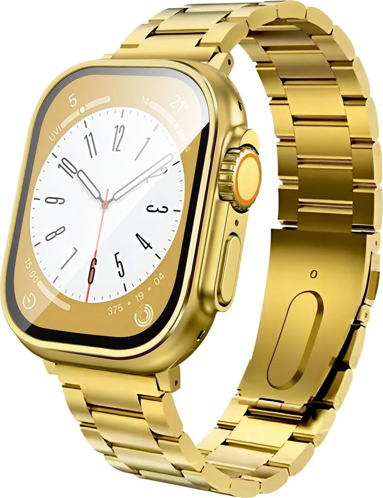 Hoko, Smartwatch Bluetooth 5.3 IP67 wasserdicht mit Gesundheits-Tracking, Gold