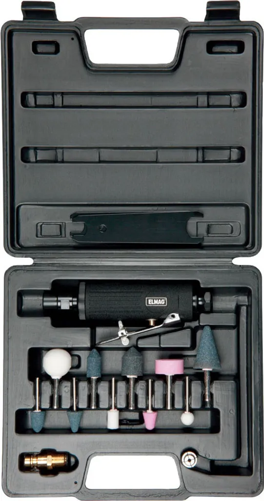 Ponceuse pneumatique Elmag Eps 420 K avec kit de meules sur tige - 2
