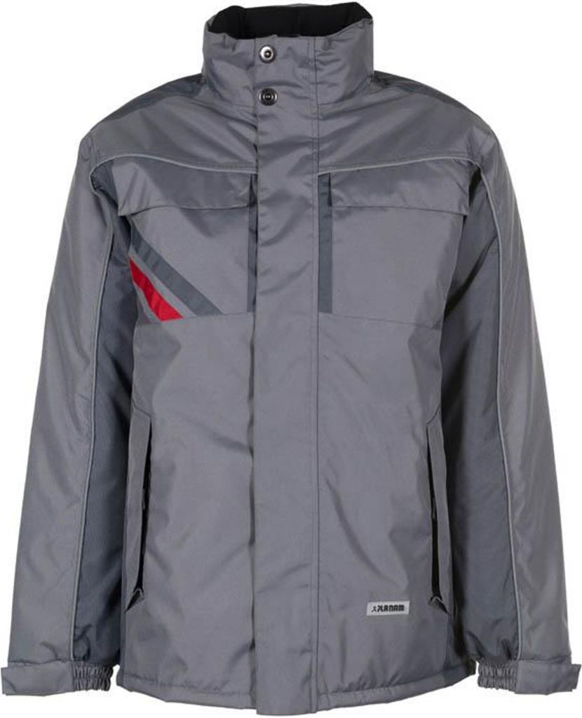 Größe XL Unisex Planam Highline Winter Winterjacke zink schiefer rot Modell 2301