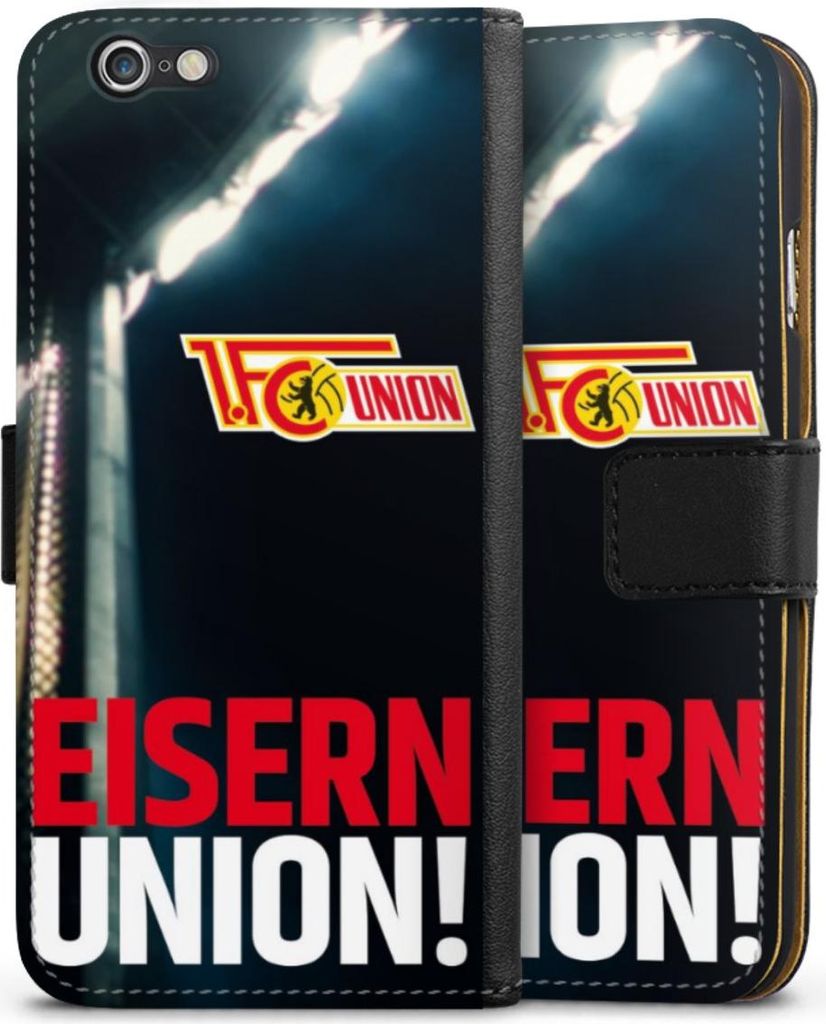 DeinDesign Klapphülle für Apple iPhone 6 Handytasche Lederhülle Tasche 1. FC Union Berlin Fanartikel Fußball