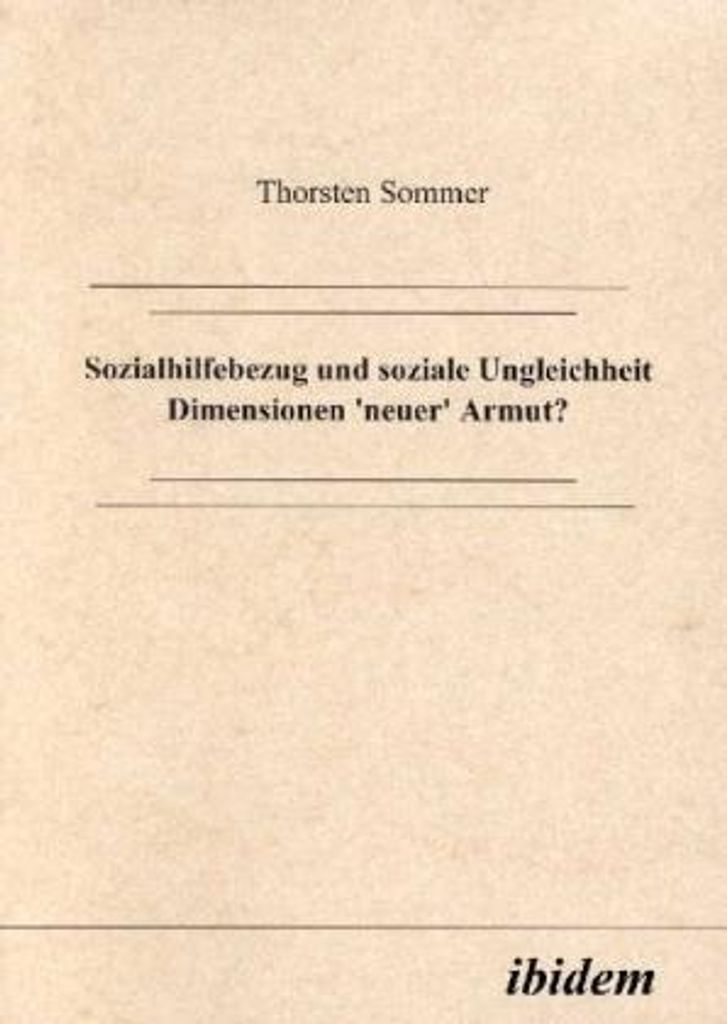 Sozialhilfebezug und soziale Ungleichheit