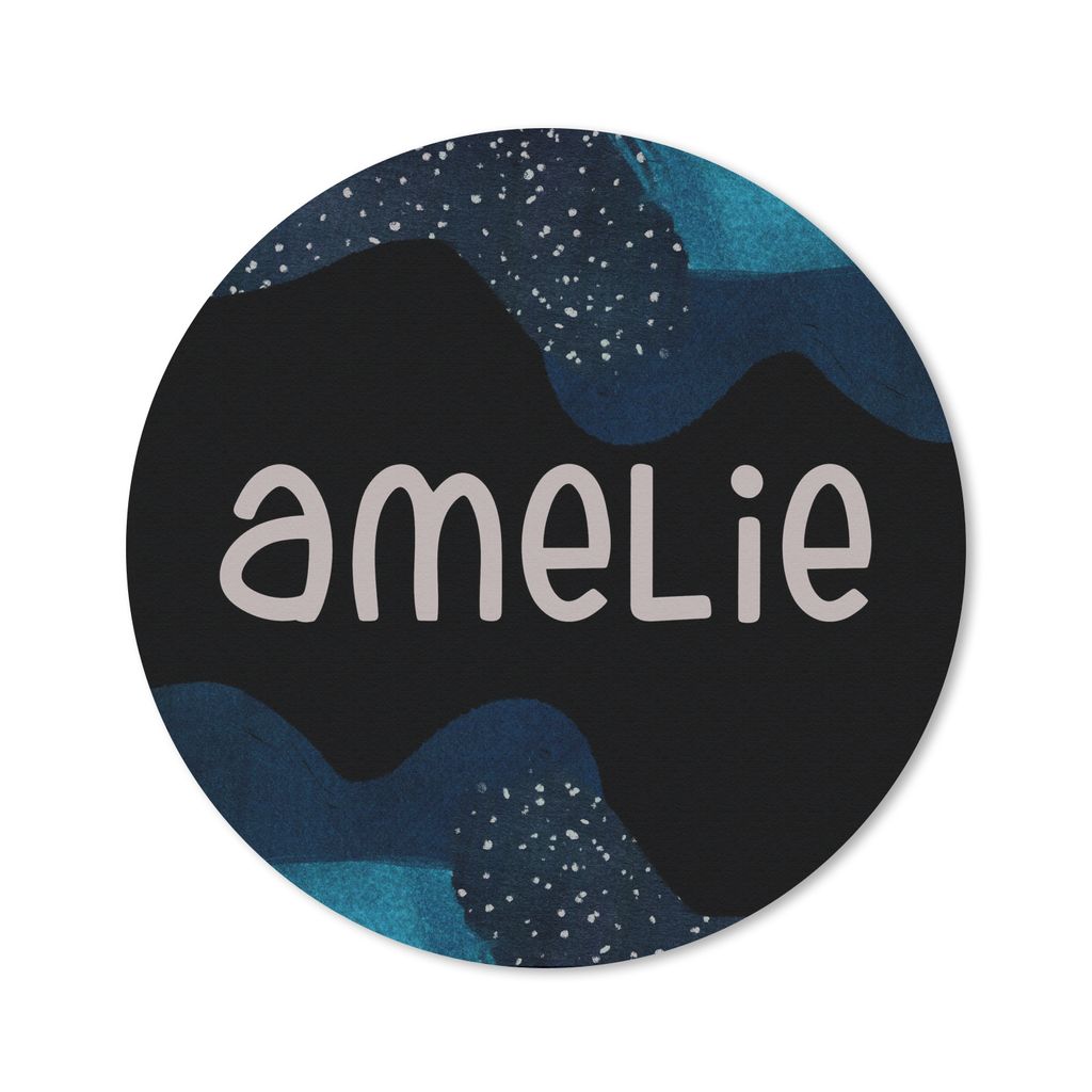 MuchoWow Mauspad Mousepad Amelie - Pastell - Mädchen 40x40 cm - Mousepads - Maus Mat - Pad - Mausunterlage - Schreibtisch Accessoires