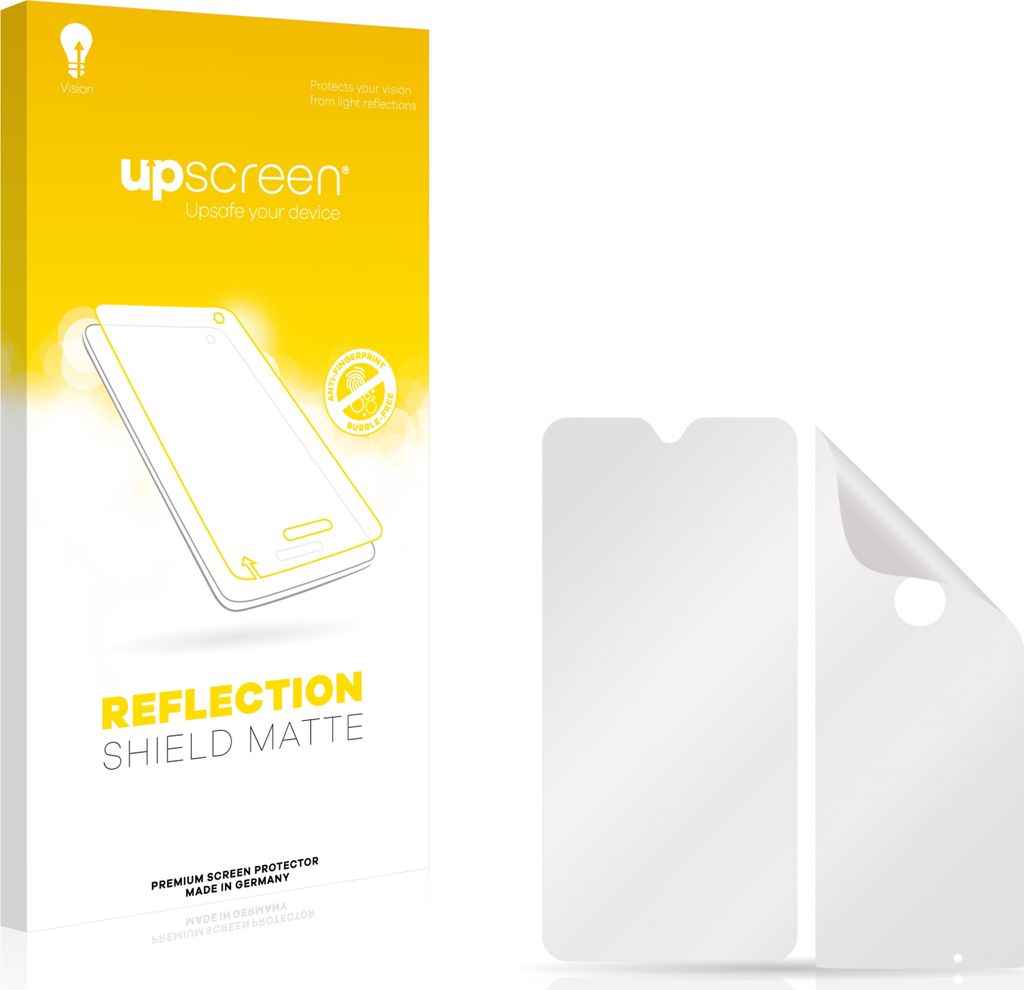 upscreen Schutzfolie für Motorola Moto G7 Plus (Vorder + Rückseite) Folie Matt Entspiegelt Anti-Reflex