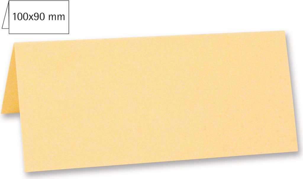 5 Tischkarten beige
