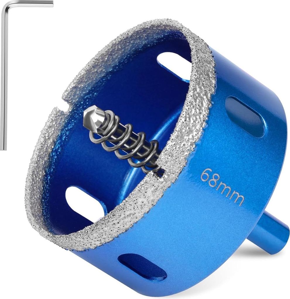 Diamantbohrer, 68mm Diamant Lochsäge, mit Zentrierbohrer, Produktbild 