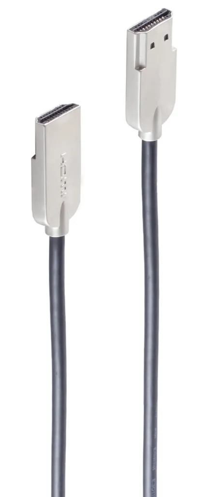 Câble HDMI de type A mâle 2m ultra-fin pour une installation épurée 4K
