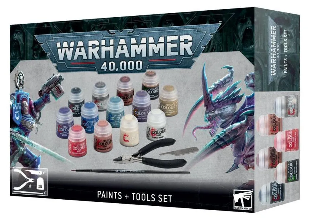 Pack outils et peintures Warhammer 40k pour des figurines parfaites
