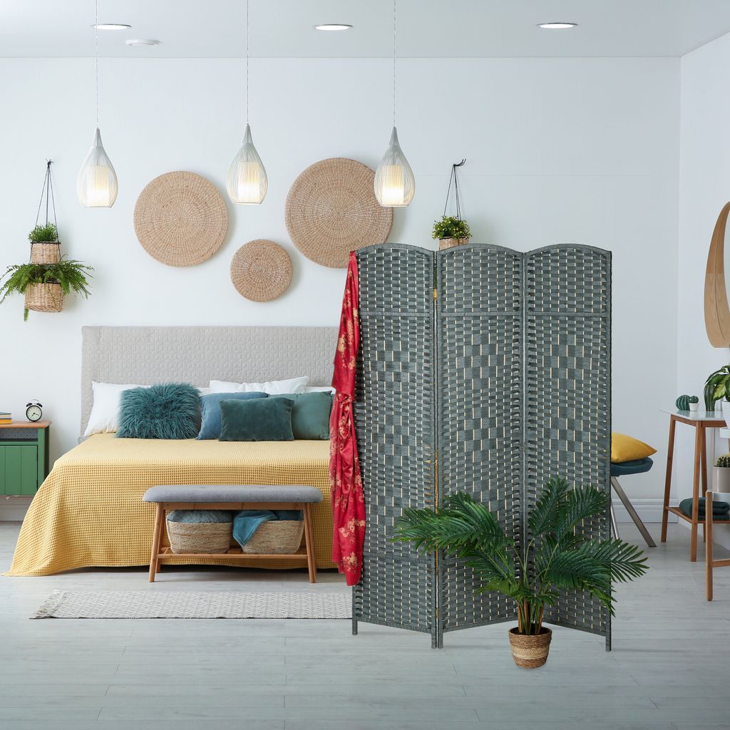 Relaxdays Paravent, 3-teilig, faltbarer Raumtrenner, HxB Produktbild 