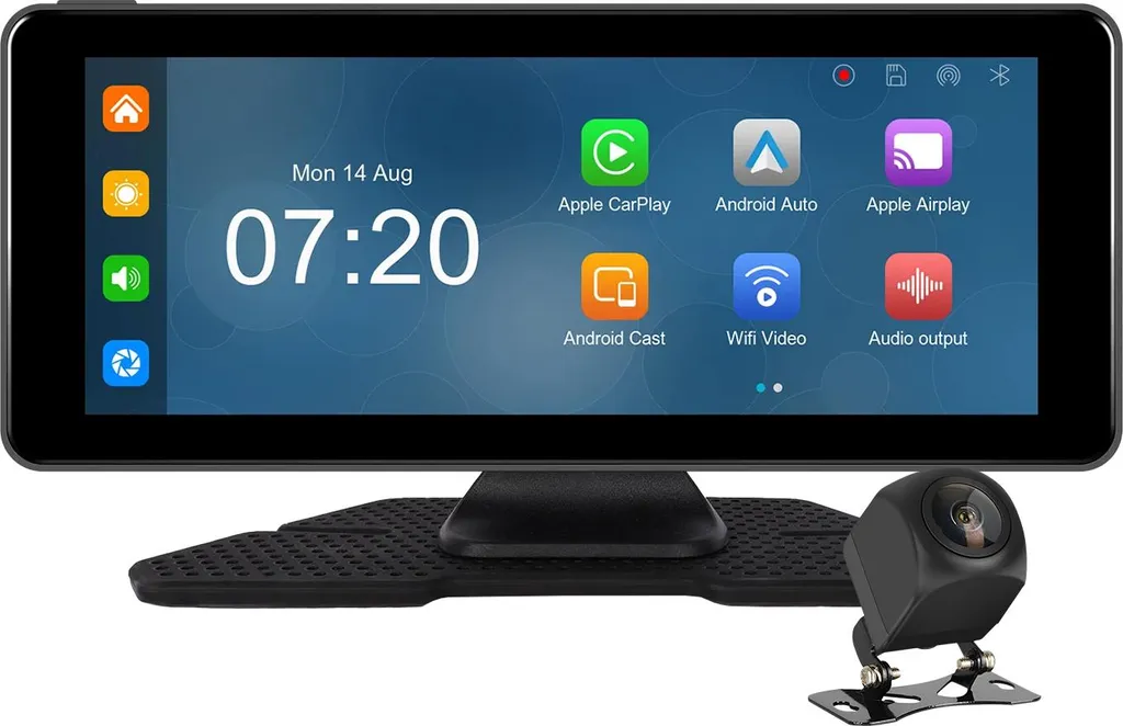 Display Auto 6.86 Pollici Avizar - Wireless CarPlay e Android Auto Nero