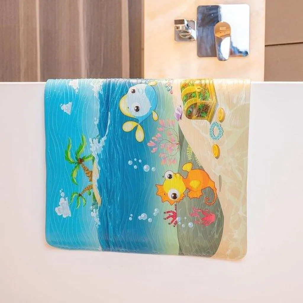 Tapis de jeu bébé antidérapant bleu 86 x 39 cm - Sécurité optimale