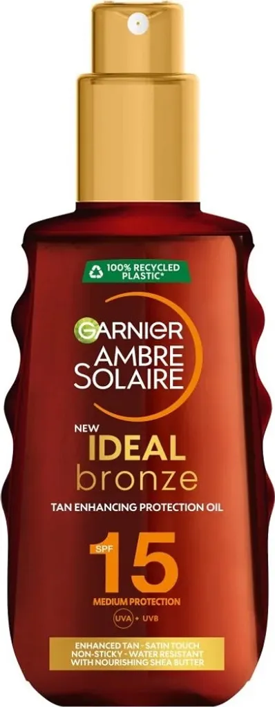Garnier Ambre Solaire Ideal Bronze Olio solare accelerante SPF15, 150 ml