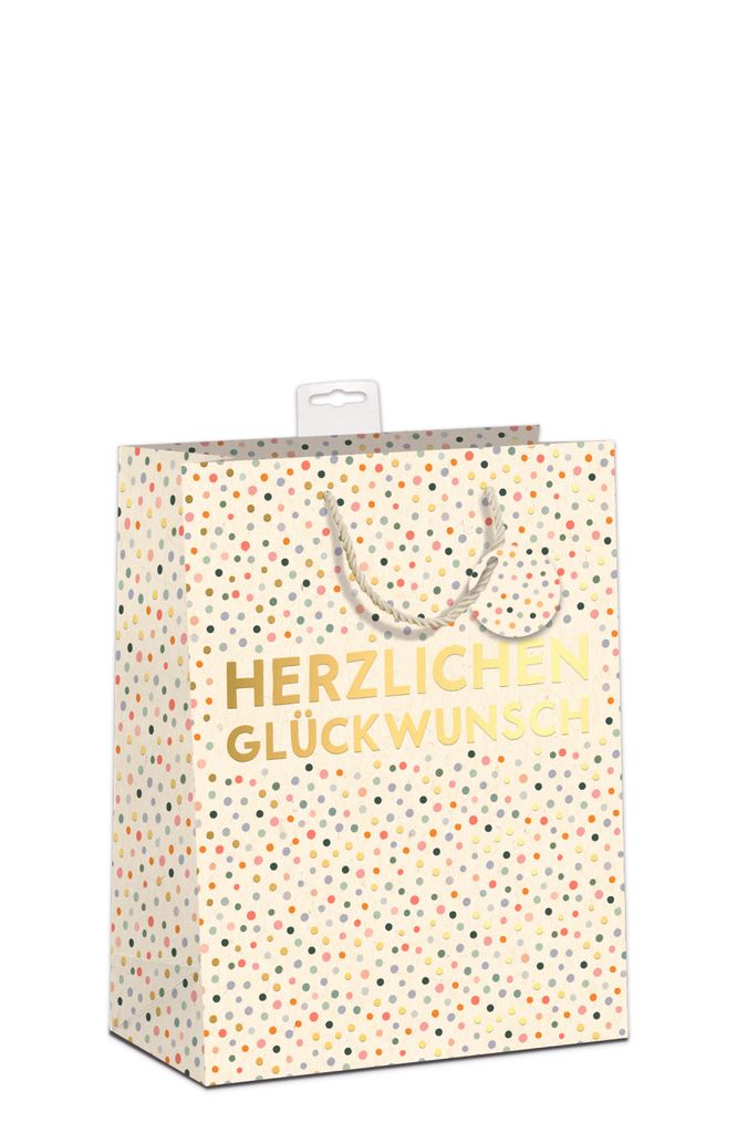 6 Geschenktaschen A5-Format Medium Punkte Herzlichen Glückwunsch€ 21 pro Tüte € 3,50 Zuckerrohr Bundle Set Geschenktüten