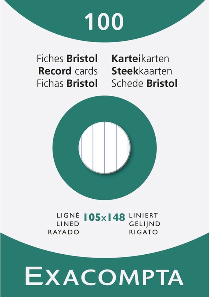 Exacompta 13809B, Weiß, Liniertes Papier Produktbild 