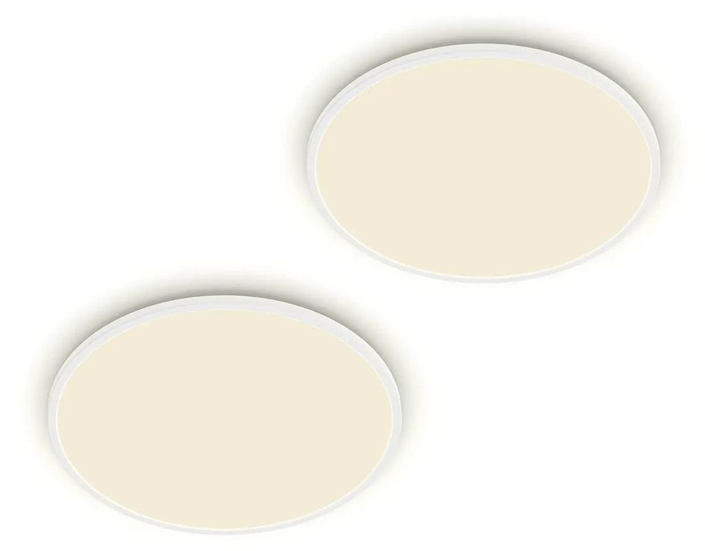 Philips Led Deckenlampe Deckenleuchte Leuchte Ip44 2er Set Rund 25cm 4000 K