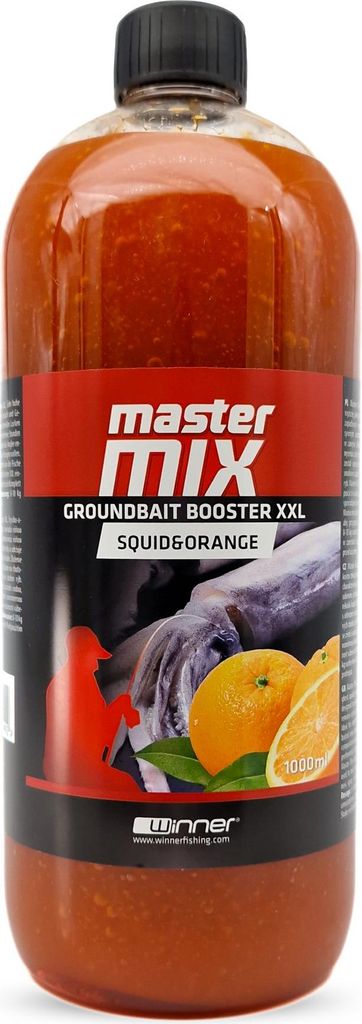 Master Mix Groundbait Booster XXL 1000ml Tintenfisch & Orange