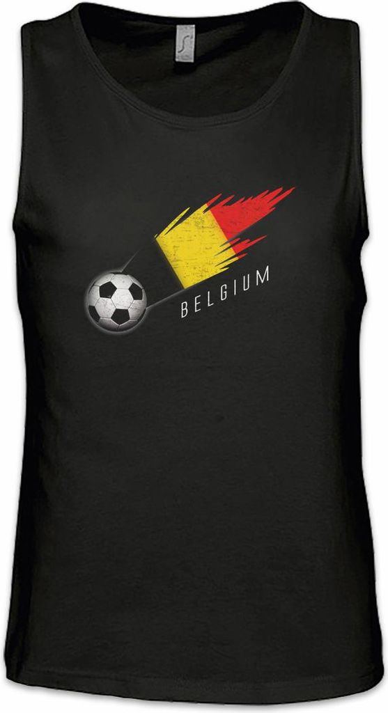 Urban Backwoods Belgium Football Comet I, Ärmelloses T-Shirt, Farbe: Schwarz, Größe: 4XL