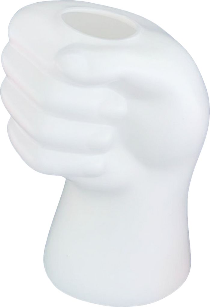 Handförmige Blumenvase aus Kunststoff, modern, für drinnen und draußen, echte getrocknete Blumen, echter Halter, Blumenarrangement-Behälter, Wo...