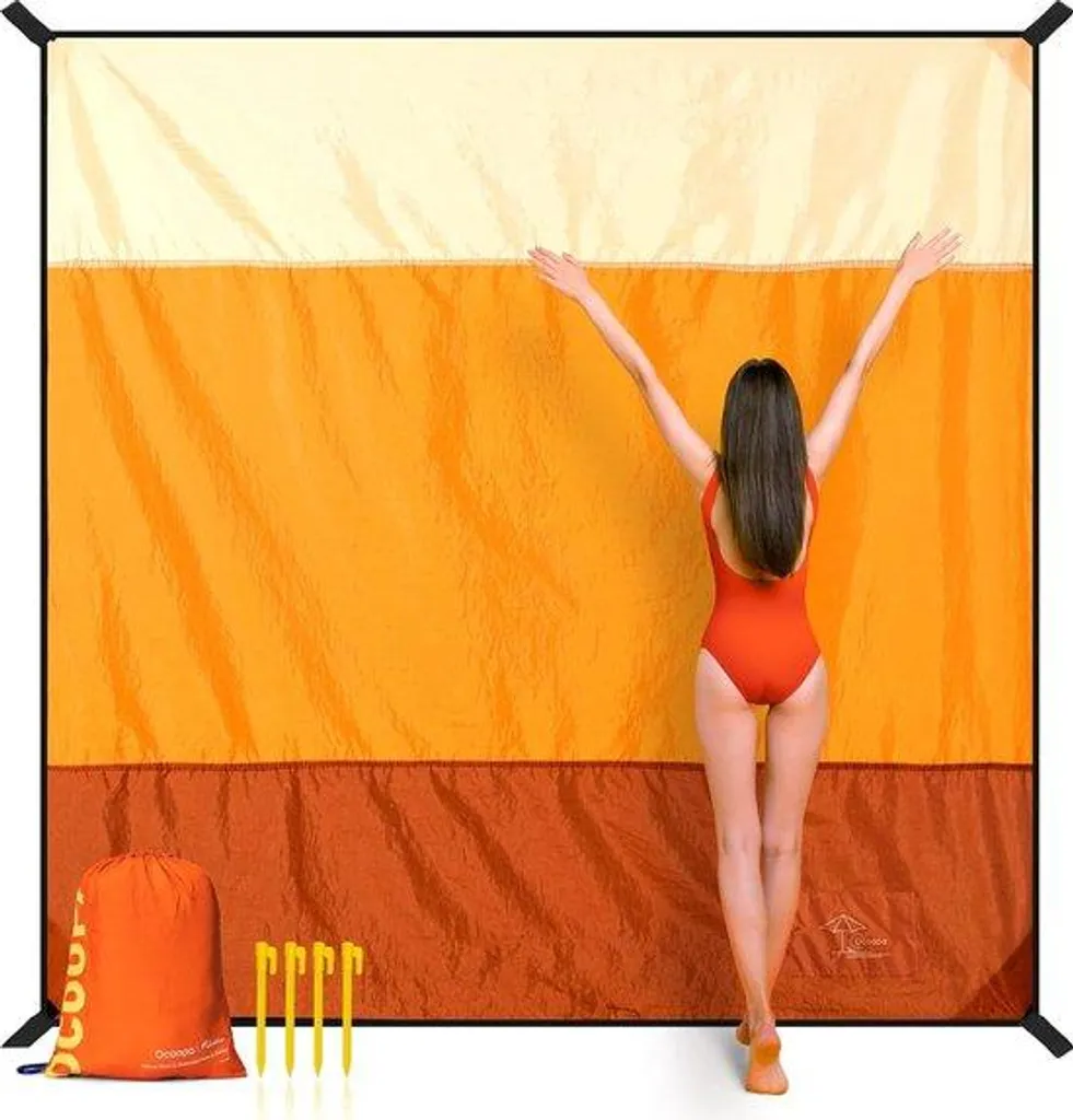 Natte de plage anti-sable 280x300 cm : ne soyez plus jamais mouillé au sol