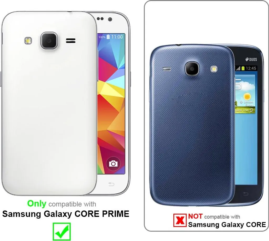 Cadorabo Screen Protector Vetro Temperato Samsung Galaxy Core Prime - 2