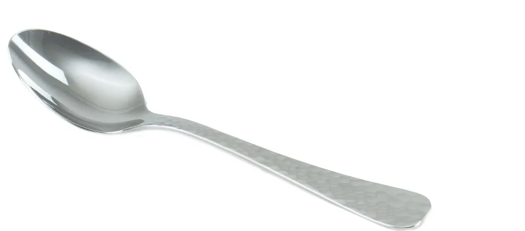 12 Cucchiai da Cocktail Solex Lena - Effetto Martellato Inox