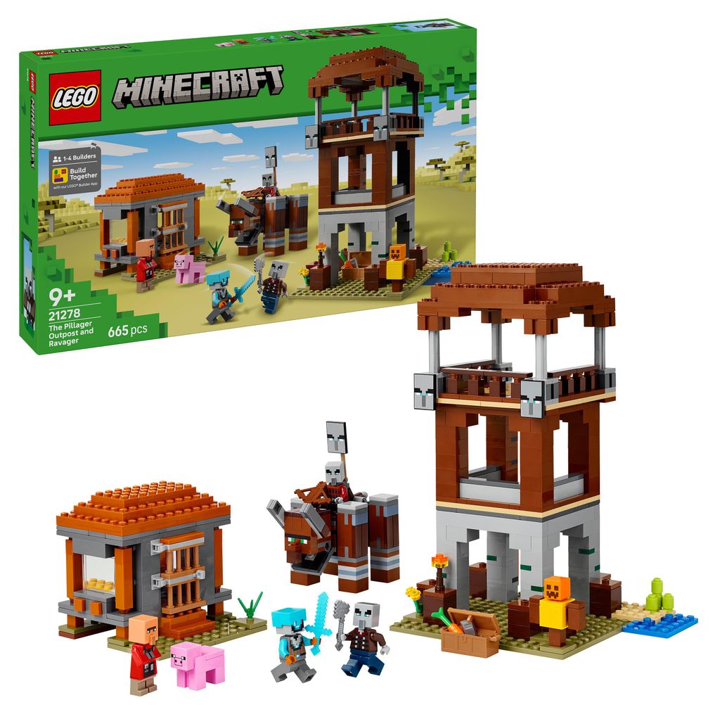 LEGO Minecraft Základňa plieniteľov a Ničiteľ, Stavebnica, Obrázok produktu 