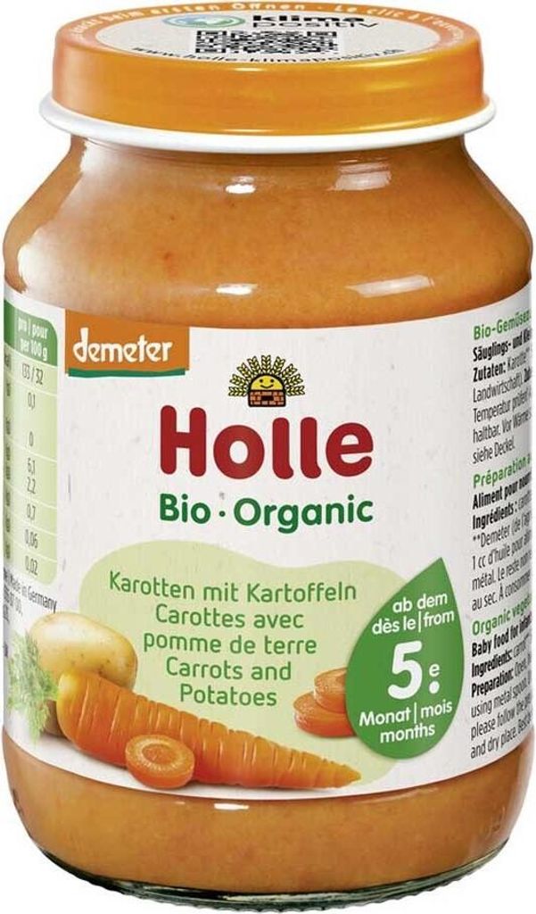 Glas - Demeter Karotten mit Kartoffeln 190g