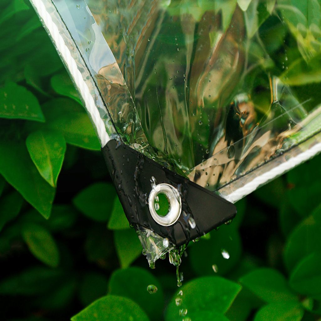 Plane Transparent mit ösen wasserdichte Abdeckplane PVC 450 Produktbild 9