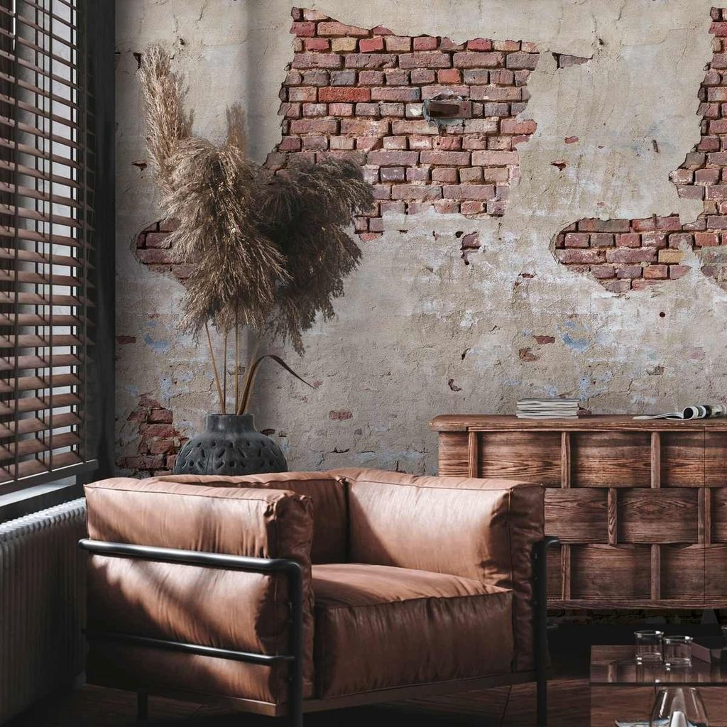 A.S. Creation Livingwalls Fototapete The Wall II 392561 Eine Rolle Ein Motiv 2.80 x 1.59 m Betonmauer Beige
