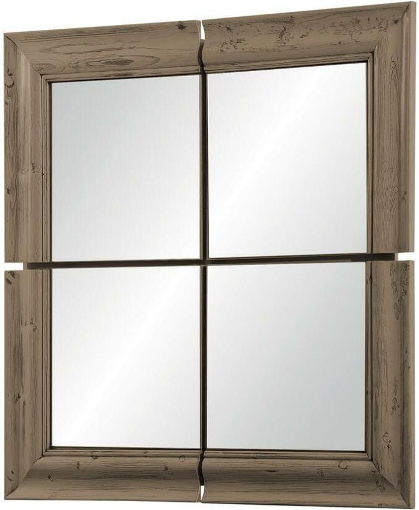 Wandspiegel Holzrahmen Spiegel Möbel Neu 105*105cm Glas Rahmen Wand xxl moderner