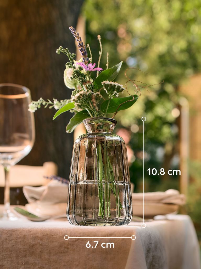 24 Stück Kleine Glasvasen – Grün, Vintage Design, Für Tischdekoration, Blumenknospen & Deko